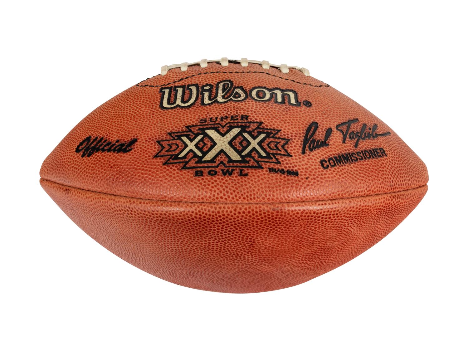 Mike Ditka’s Personal 1988 Pro Football Hall of Fame Commemorative Wilson Football Formerly Displayed at Mike Ditka's Restaurant
