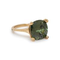 CEYLON ALEXANDRITE AND YELLOW GOLD RING