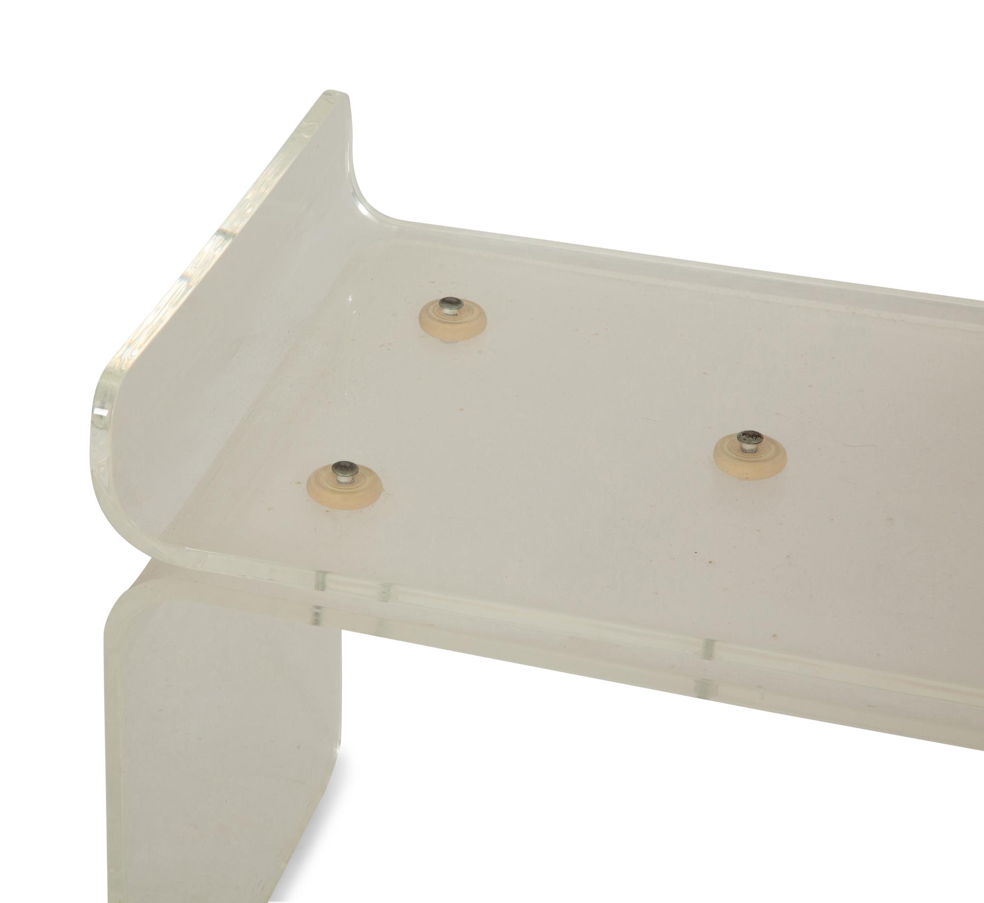 Two Acrylic Benches