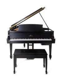 A Steinway & Sons Black Lacquered Baby Grand Piano
