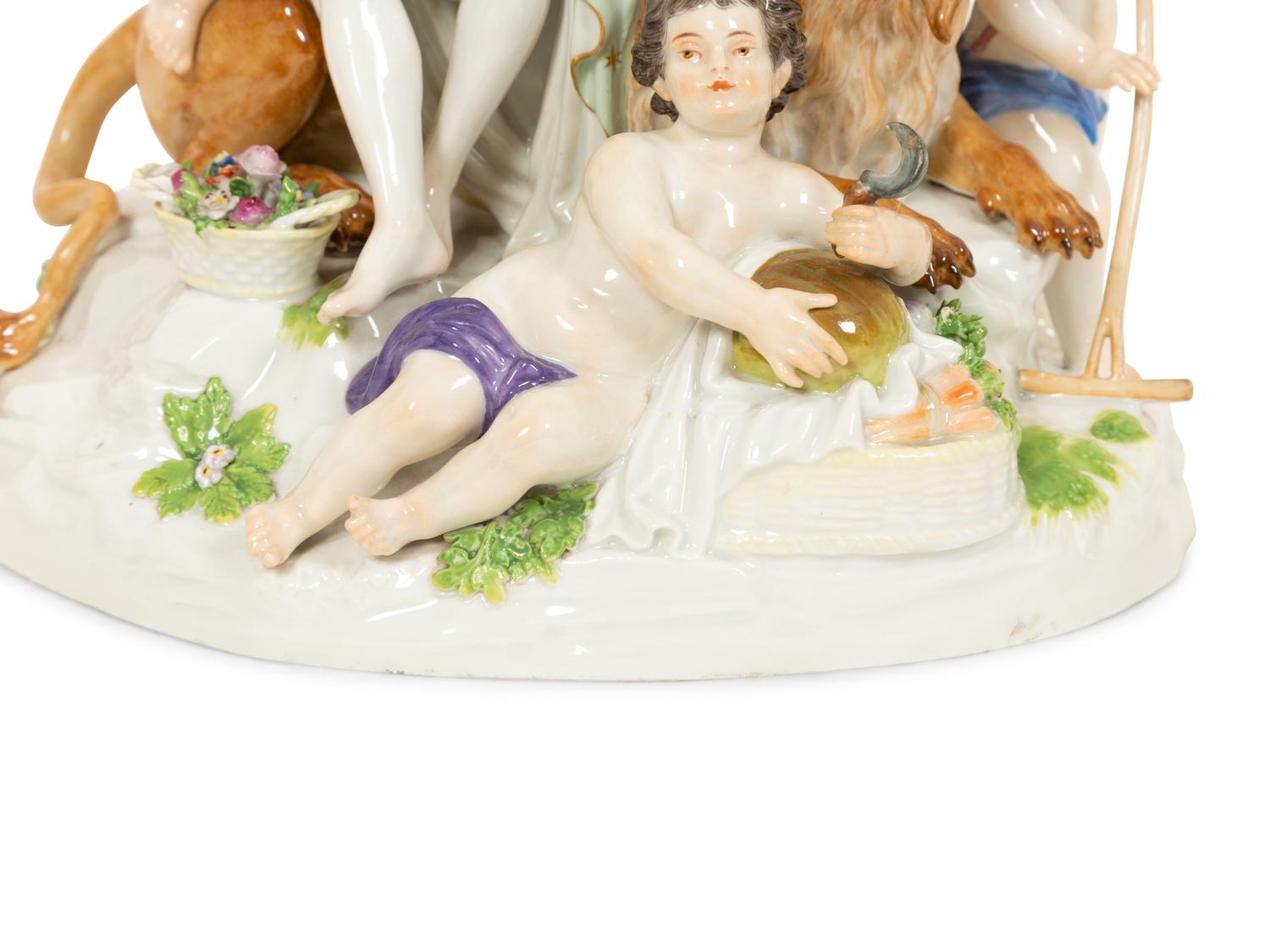 A Meissen Porcelain Europa Figural Group