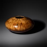 Turned wood vessel
