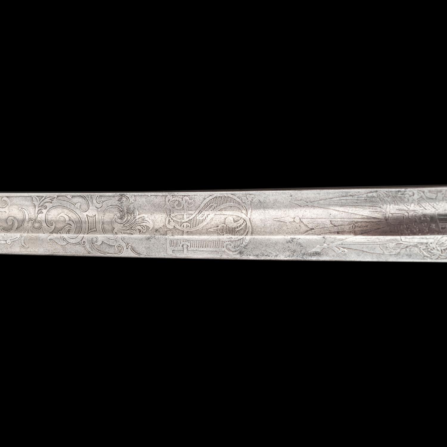 Cent Guard Style Presentation Sword of Capt. A.T. Farwell 179th NY Infantry, KIA at The Crater and the Sword Captured by Capt. J.B. Hughes, 11th AL Infantry