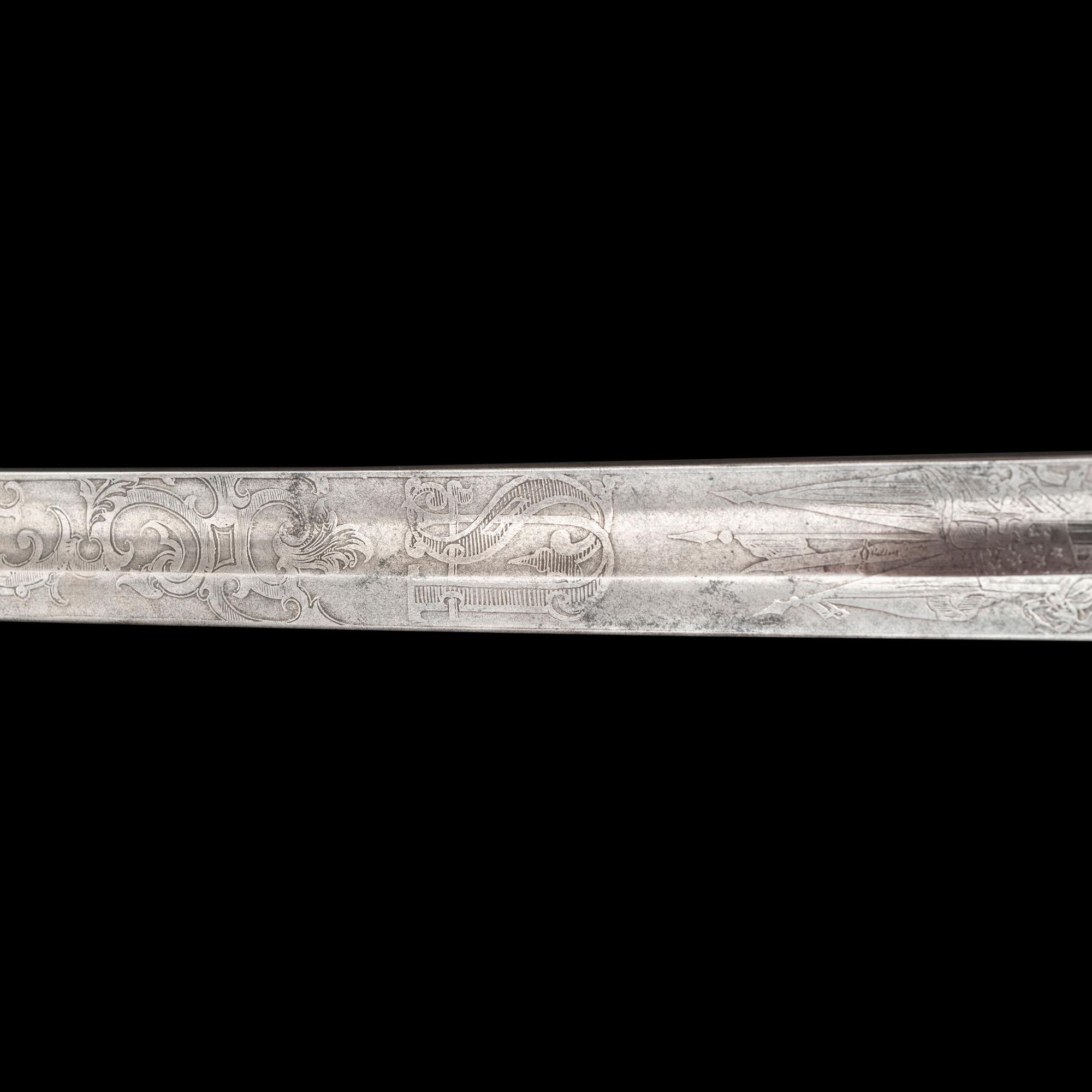 Cent Guard Style Presentation Sword of Capt. A.T. Farwell 179th NY Infantry, KIA at The Crater and the Sword Captured by Capt. J.B. Hughes, 11th AL Infantry