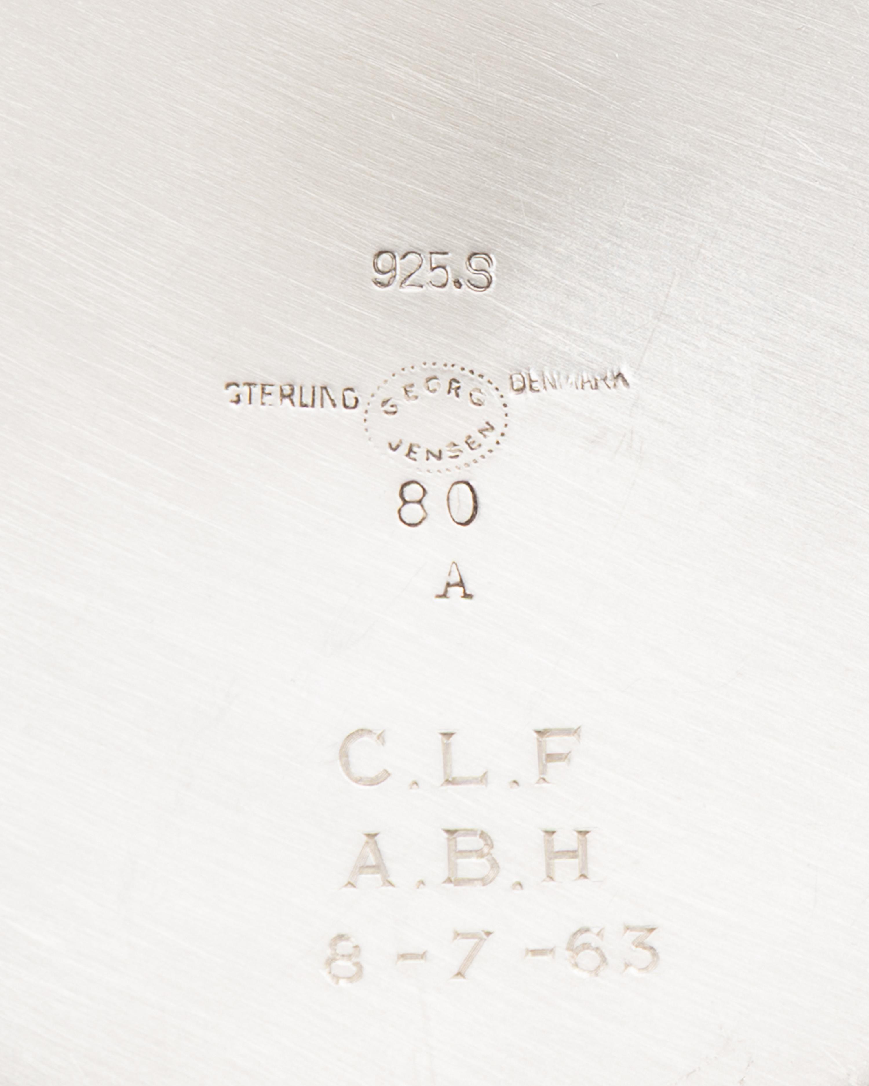 A Georg Jensen Silver Four-Piece Tea and Coffee Service
