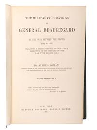 ROMAN, Alfred. Military Operations of General Beauregard . New York: Harper & Brothers, 1884.