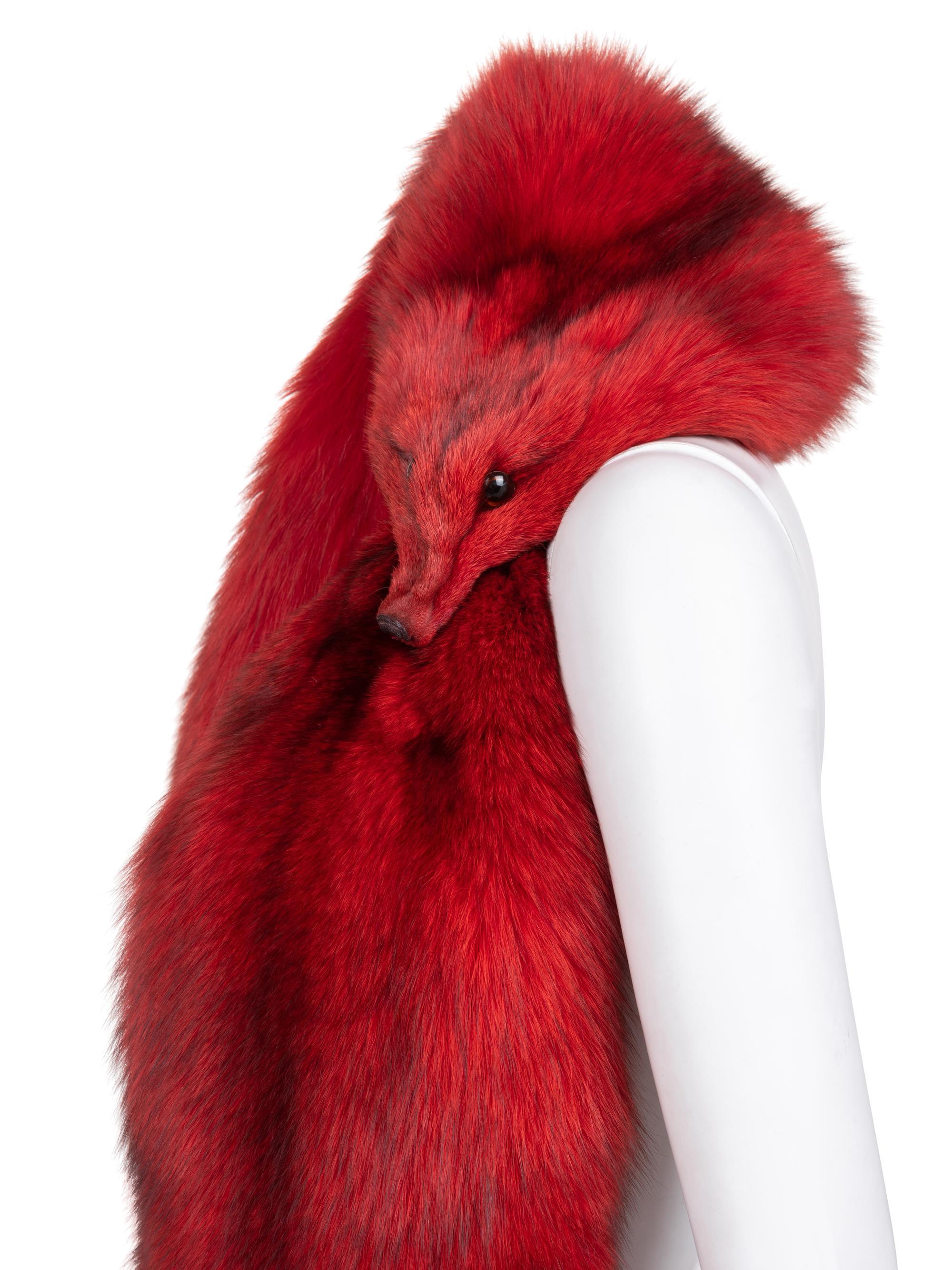 Unlabeled Fox Fur Stole, 1980-2000s