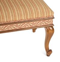 A Pair of Louis XV Style Upholstered Hall Benches — 20th Century