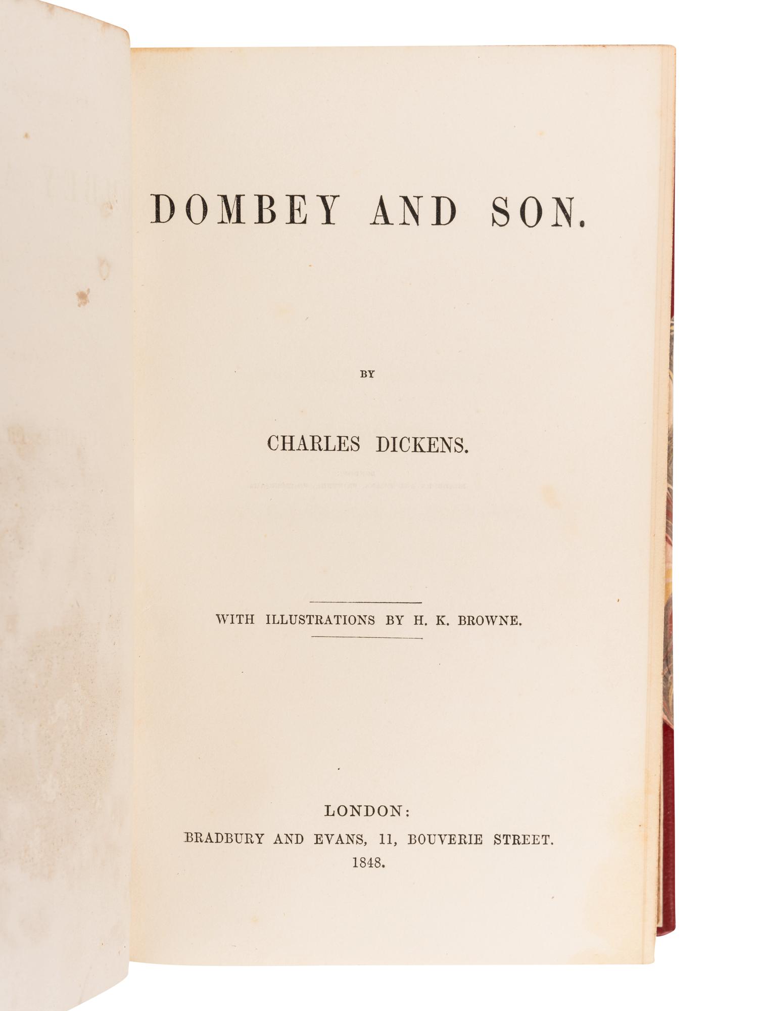 DICKENS, Charles (1812-1870). The Life and Adventures of Nicholas Nickleby . London: Chapman and Hall, 1839.