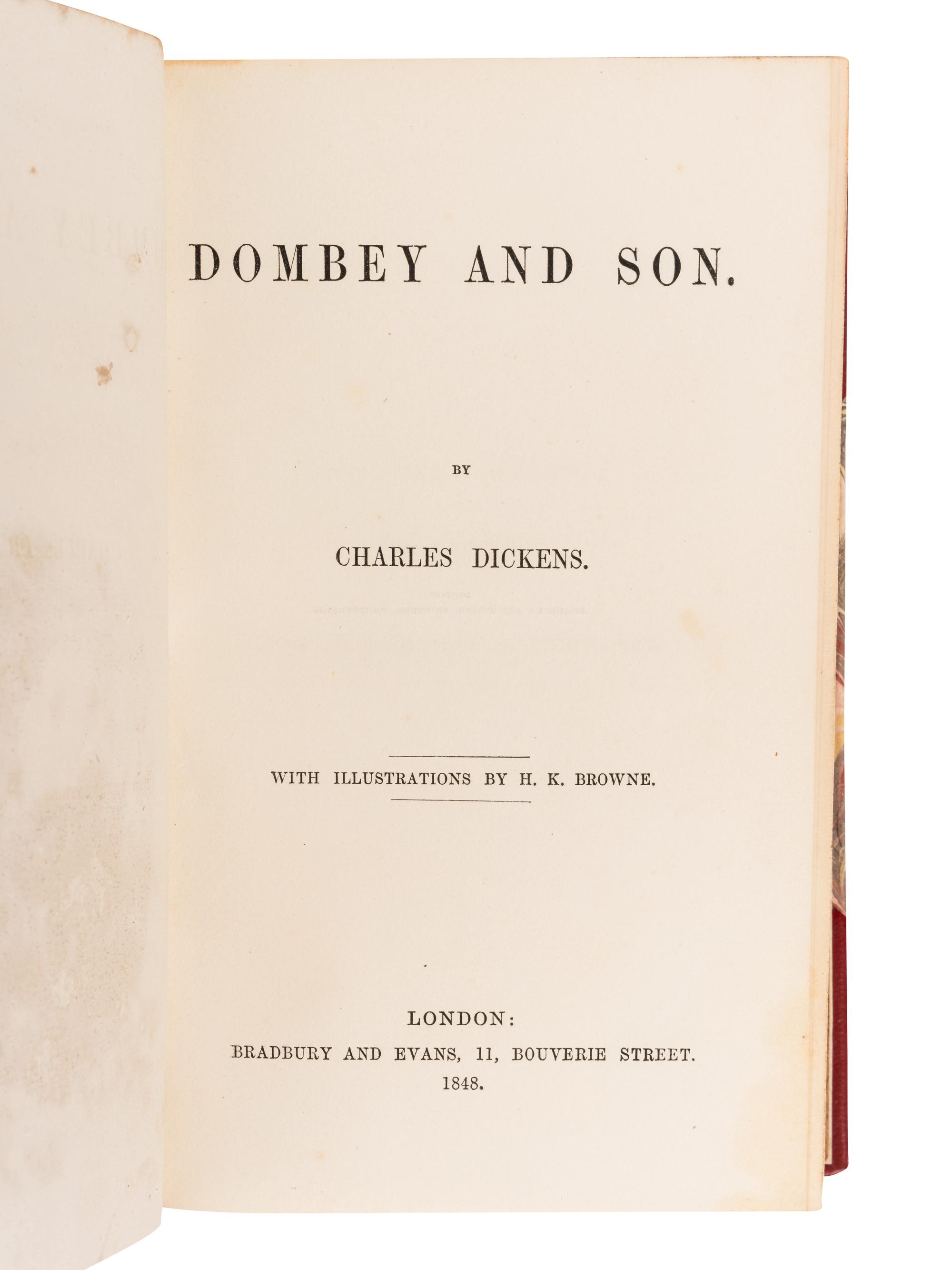 DICKENS, Charles (1812-1870). The Life and Adventures of Nicholas Nickleby . London: Chapman and Hall, 1839.