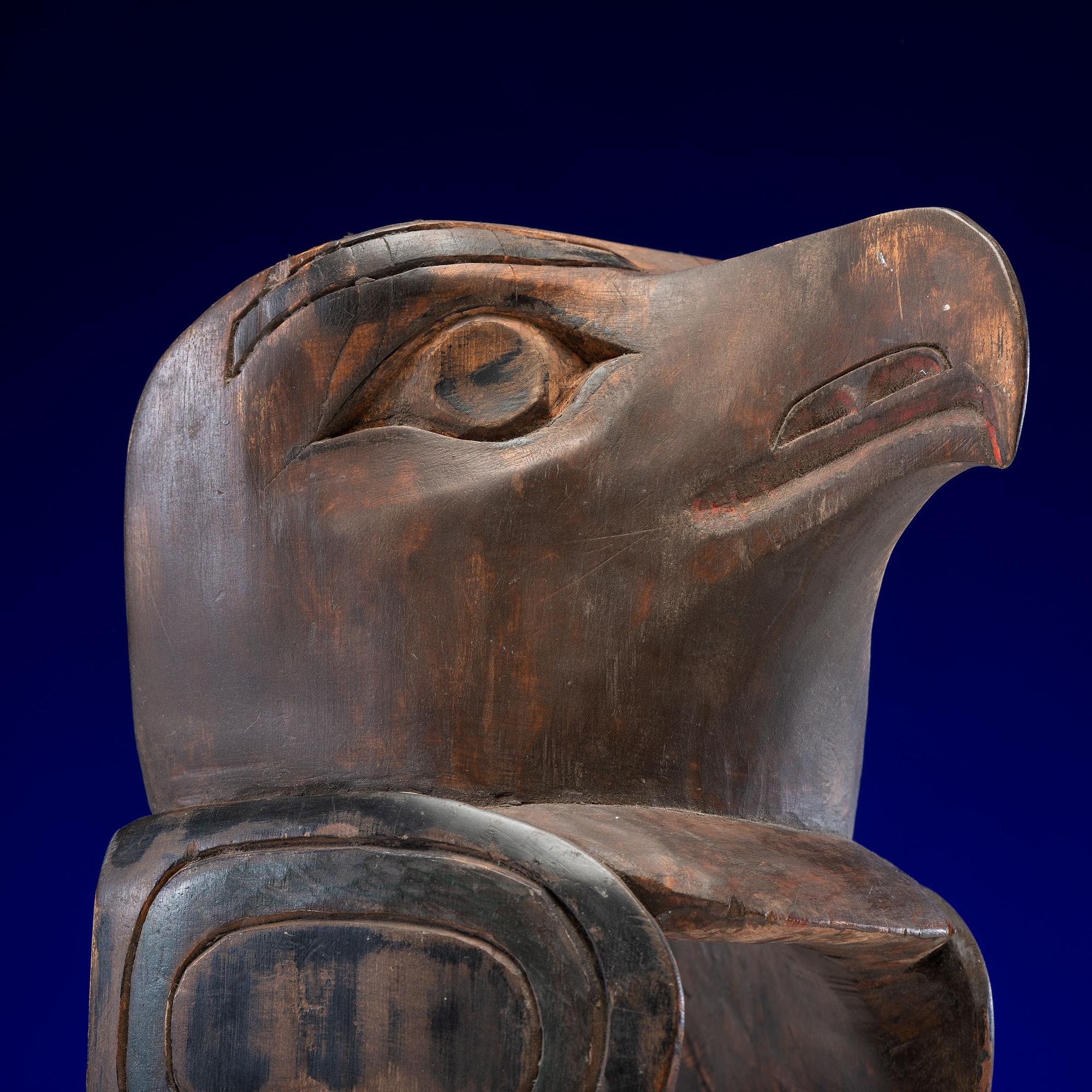 Tsimshian Carved Raven Frontlet