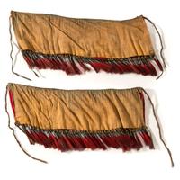 Sioux Quilled Buffalo Hide Arm Bands