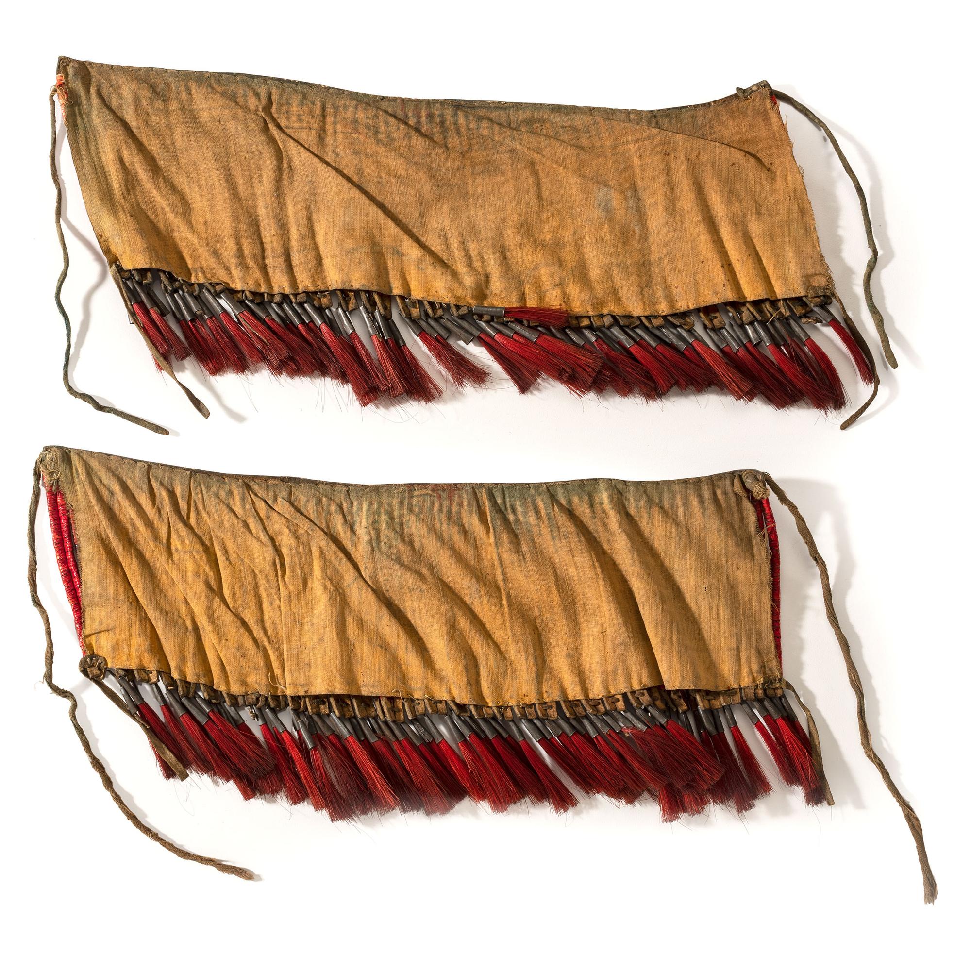 Sioux Quilled Buffalo Hide Arm Bands
