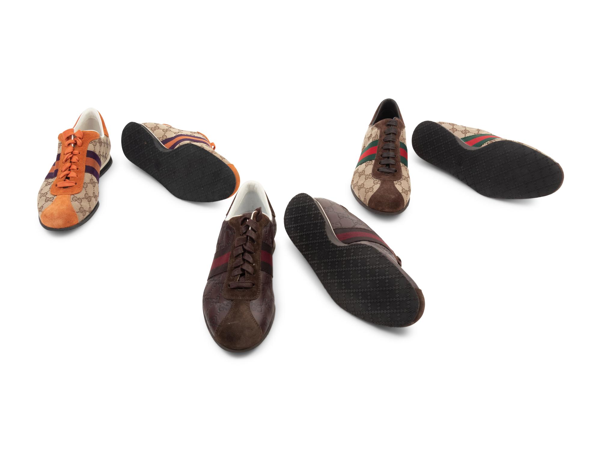 Three Pairs of Gucci Sneakers, 2000s