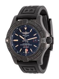 BREITLING, REF. V17311AT/BD74 STAINLESS STEEL AND BLACK DIAMOND 'AVENGER BLACKBIRD 44' DATE WATCH, BOX & PAPERS