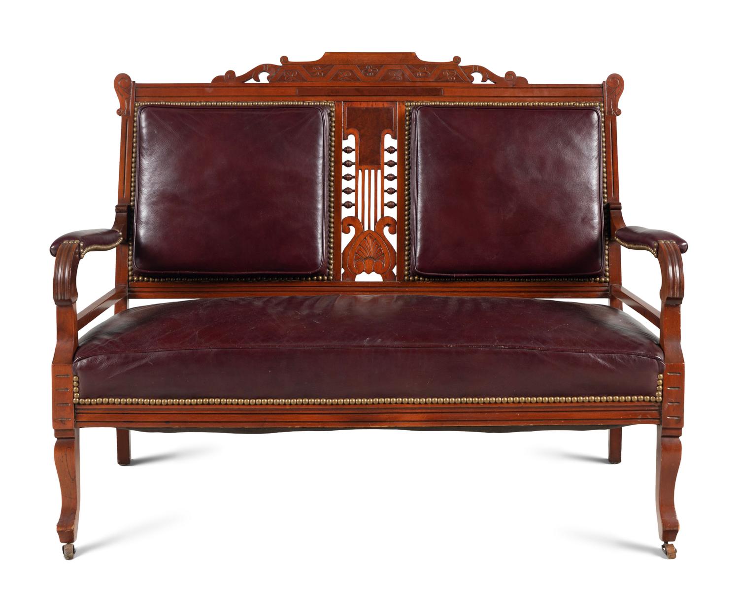 An American Walnut Settee