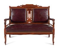 An American Walnut Settee