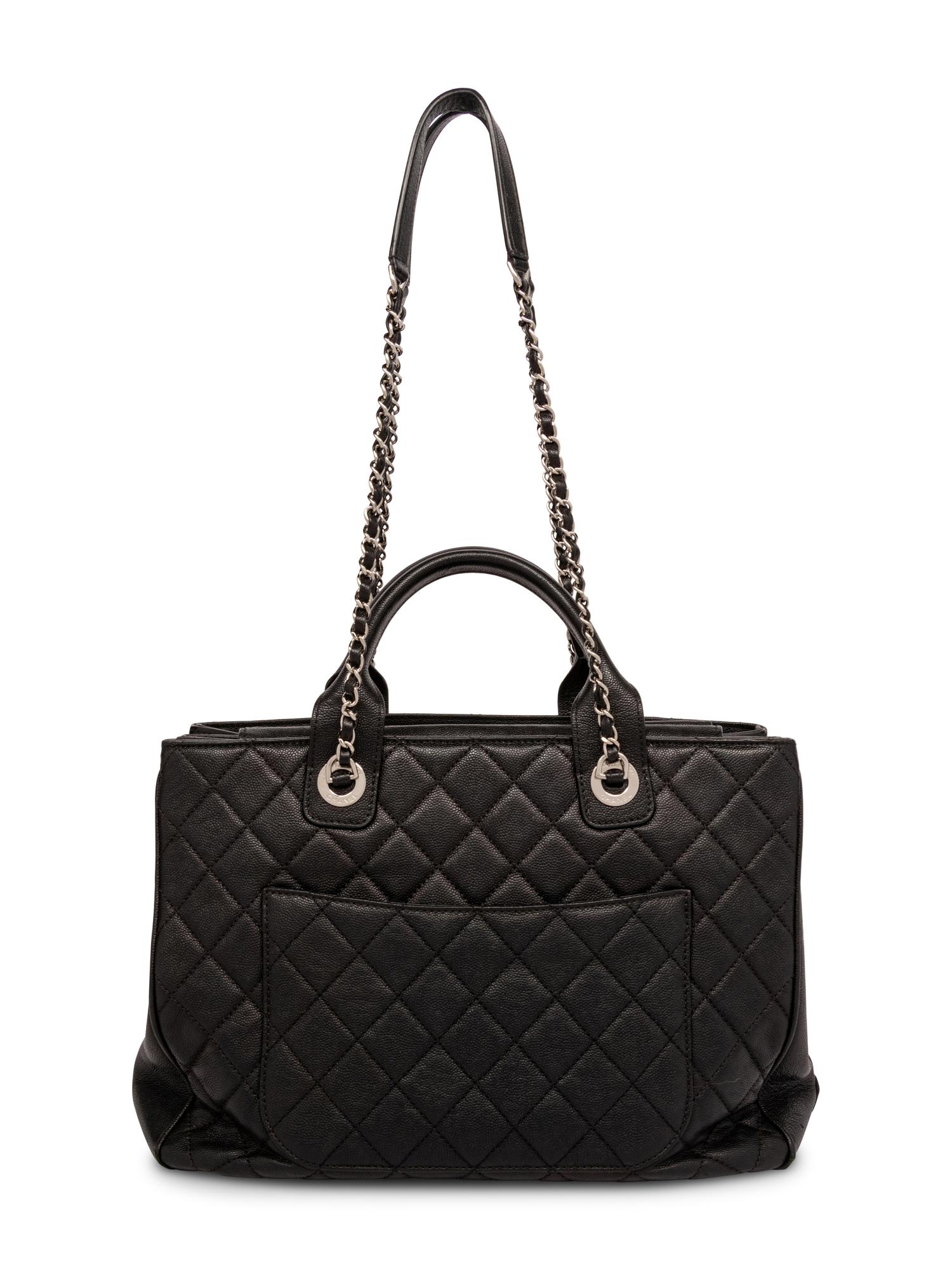 Chanel Black Quilted Caviar Tote, 2018