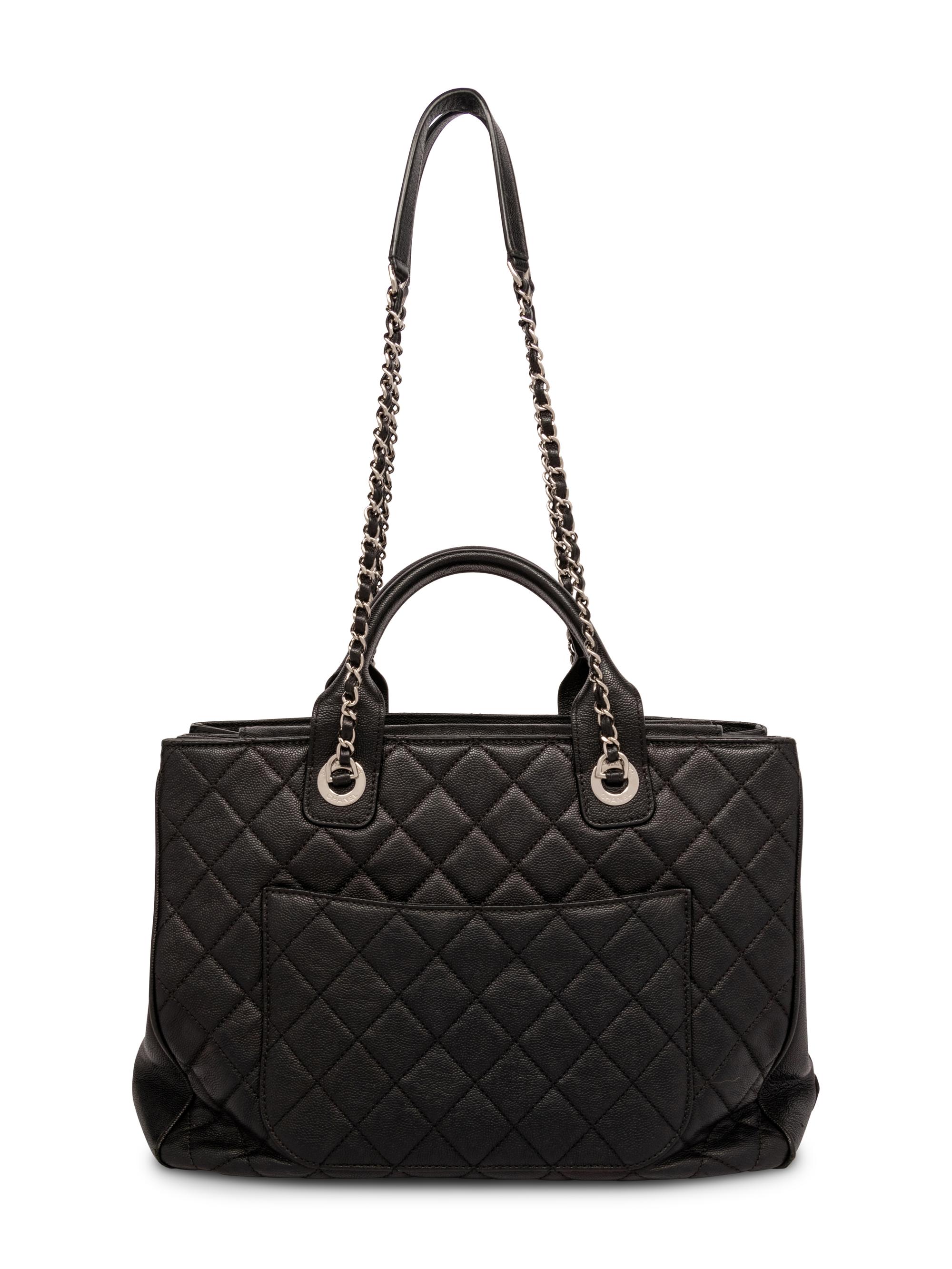 Chanel Black Quilted Caviar Tote, 2018