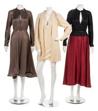Three Geoffrey Beene Evening Ensembles with Tubing, Fall 1995