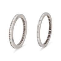 PLATINUM AND DIAMOND ETERNITY BANDS