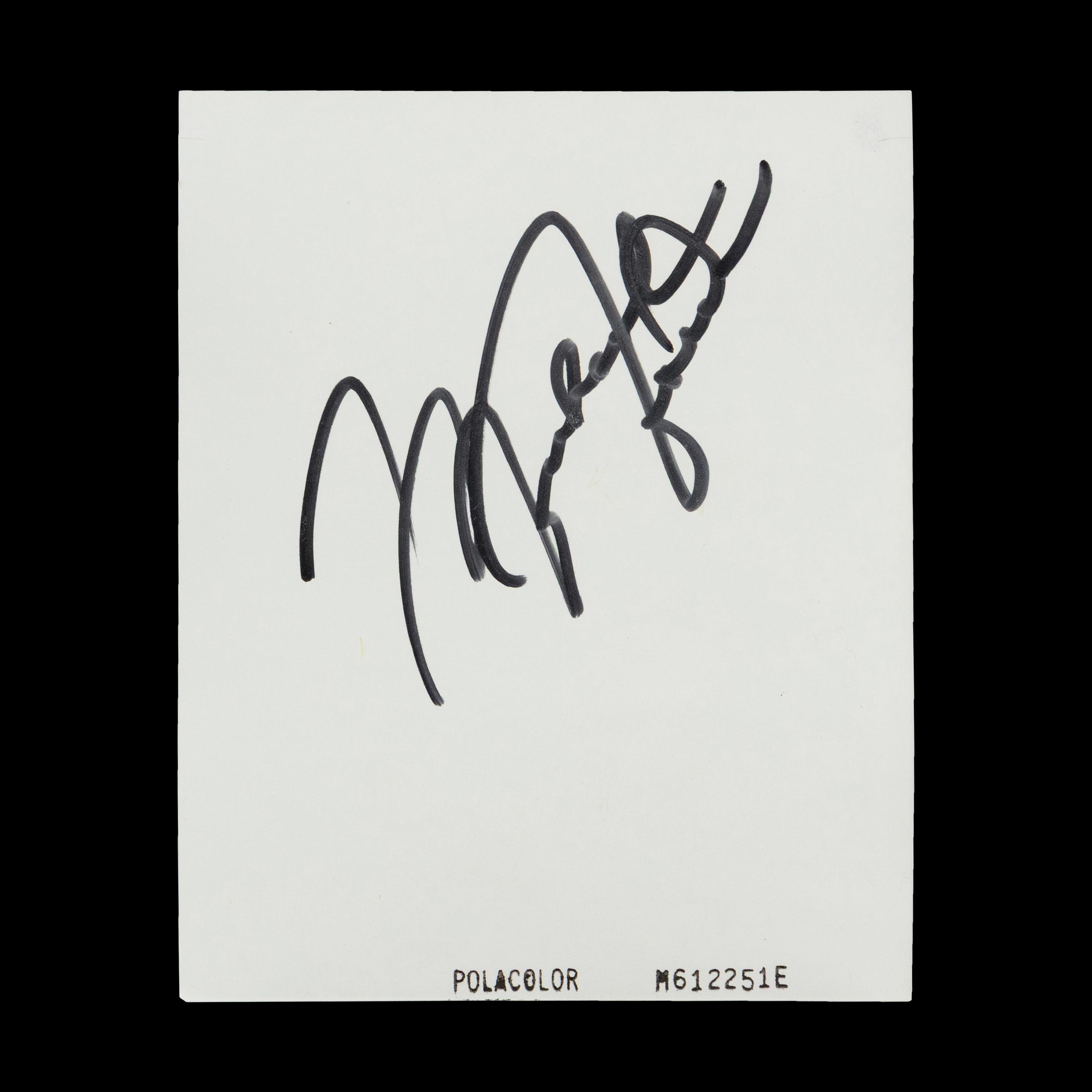 A Michael Jordan Signed Autograph Original Jean Moss Polaroid Proof for McDonalds Acclaimed 1987 Muscular Dystrophy Advertisement (Beckett Authentication Services, Moss Family Letter)