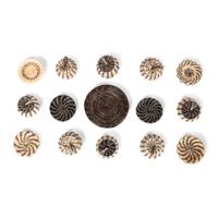 Collection of Miniature Horsehair Baskets
