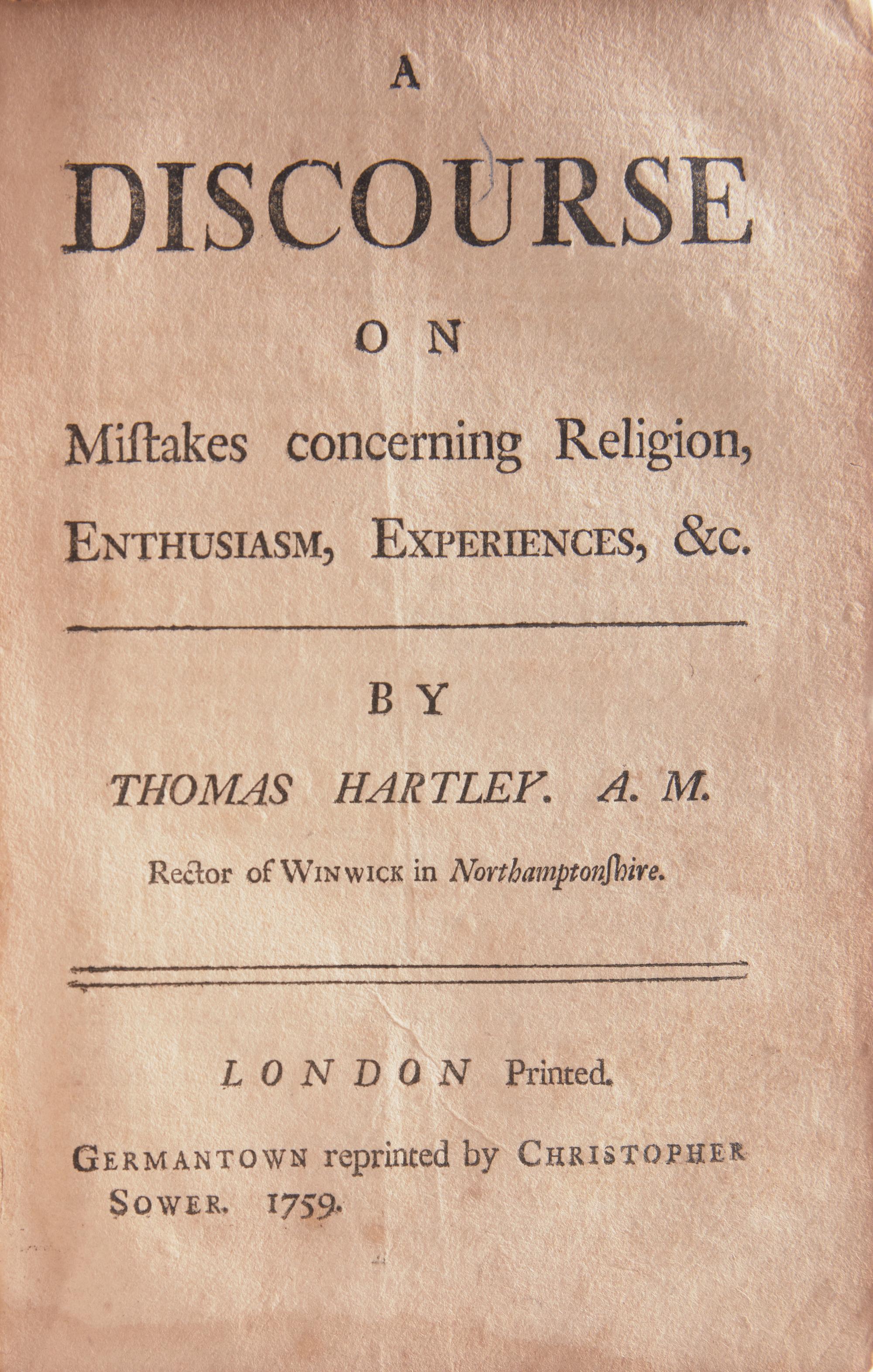 [Americana] [Franklin, Benjamin] [Benezet, Anthony]. Sammelband of Four Religious and Anti-Slavery Tracts