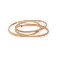 TRICOLOR GOLD BANGLE BRACELET