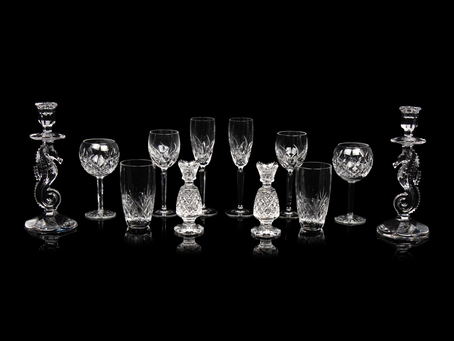 A Waterford Cut Glass Stemware Service