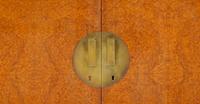 A French Art Deco Burl Amboyna and Birchwood Console Cabinet
