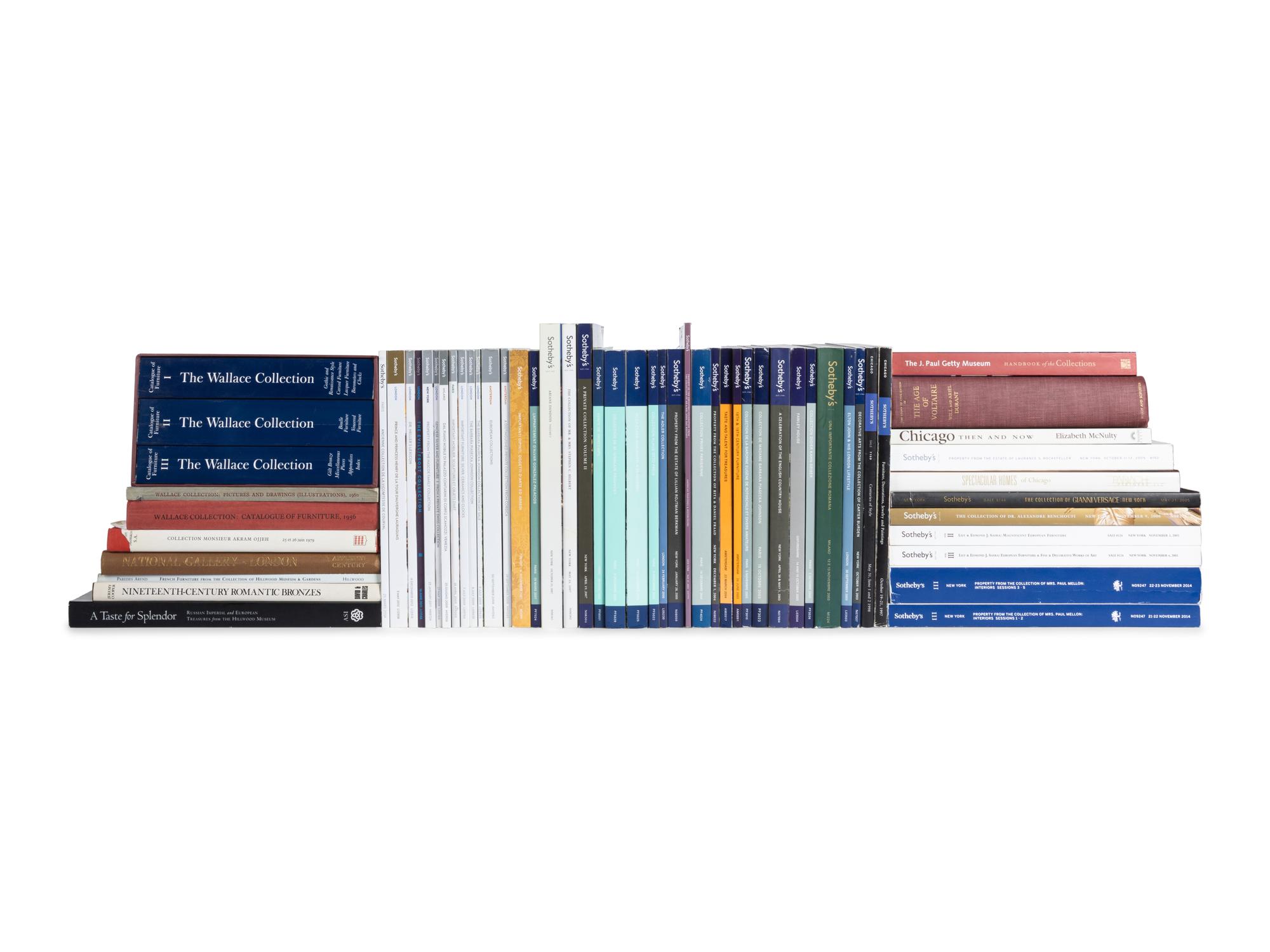 [PRIVATE COLLECTIONS] A Group of Reference Works and Sotheby's Auction Catalgoues about Fine Furniture and Decorative Arts in Private Collections