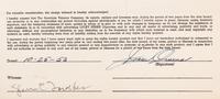 A 1953 Jesse Owens Signed American Tobacco Contract,