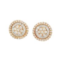 YELLOW GOLD AND DIAMOND EARRINGS