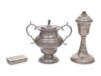 A Collection of American Pewter Table Articles