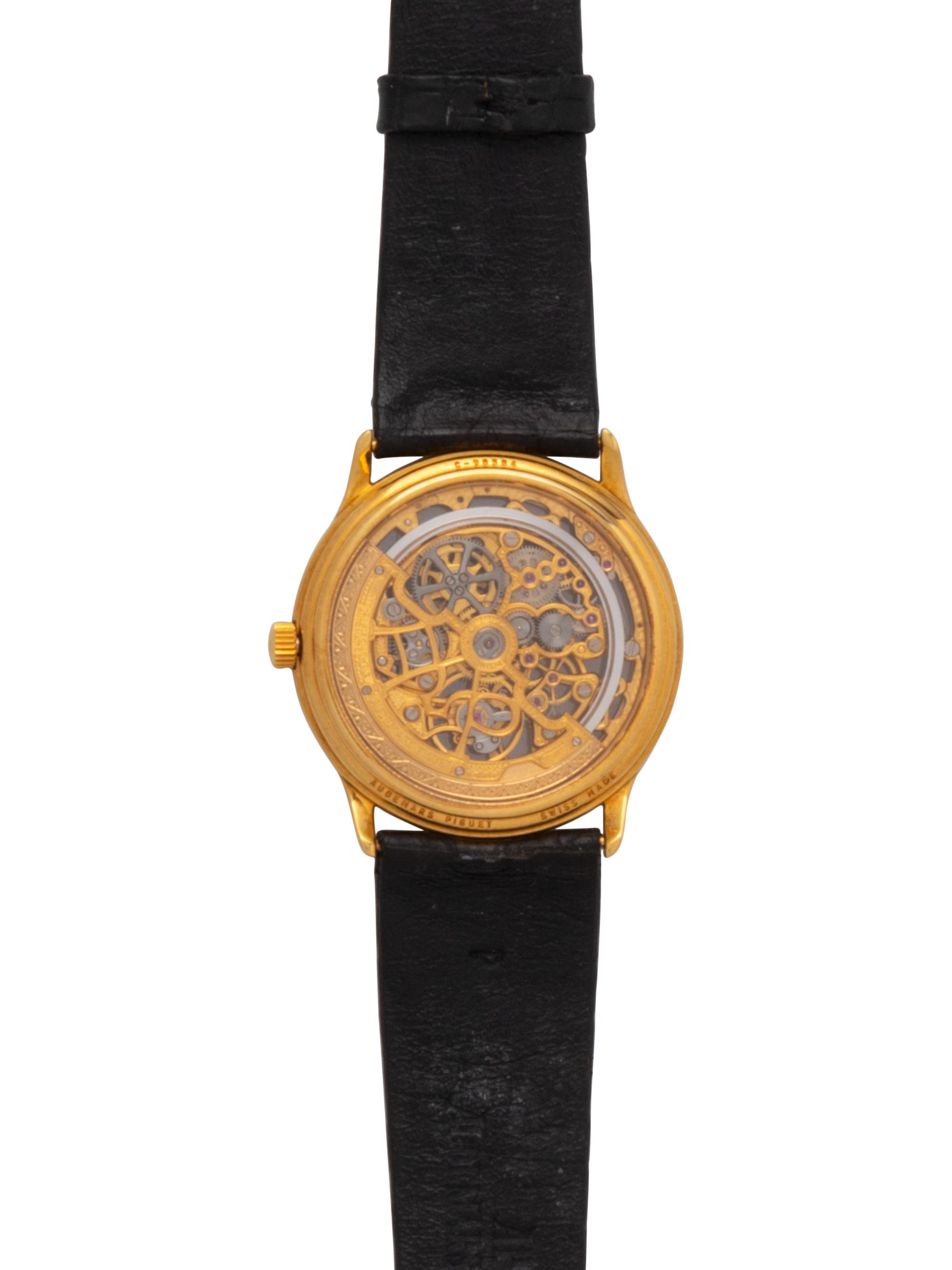 AUDEMARS PIGUET, 18K YELLOW GOLD SKELETONIZED WATCH