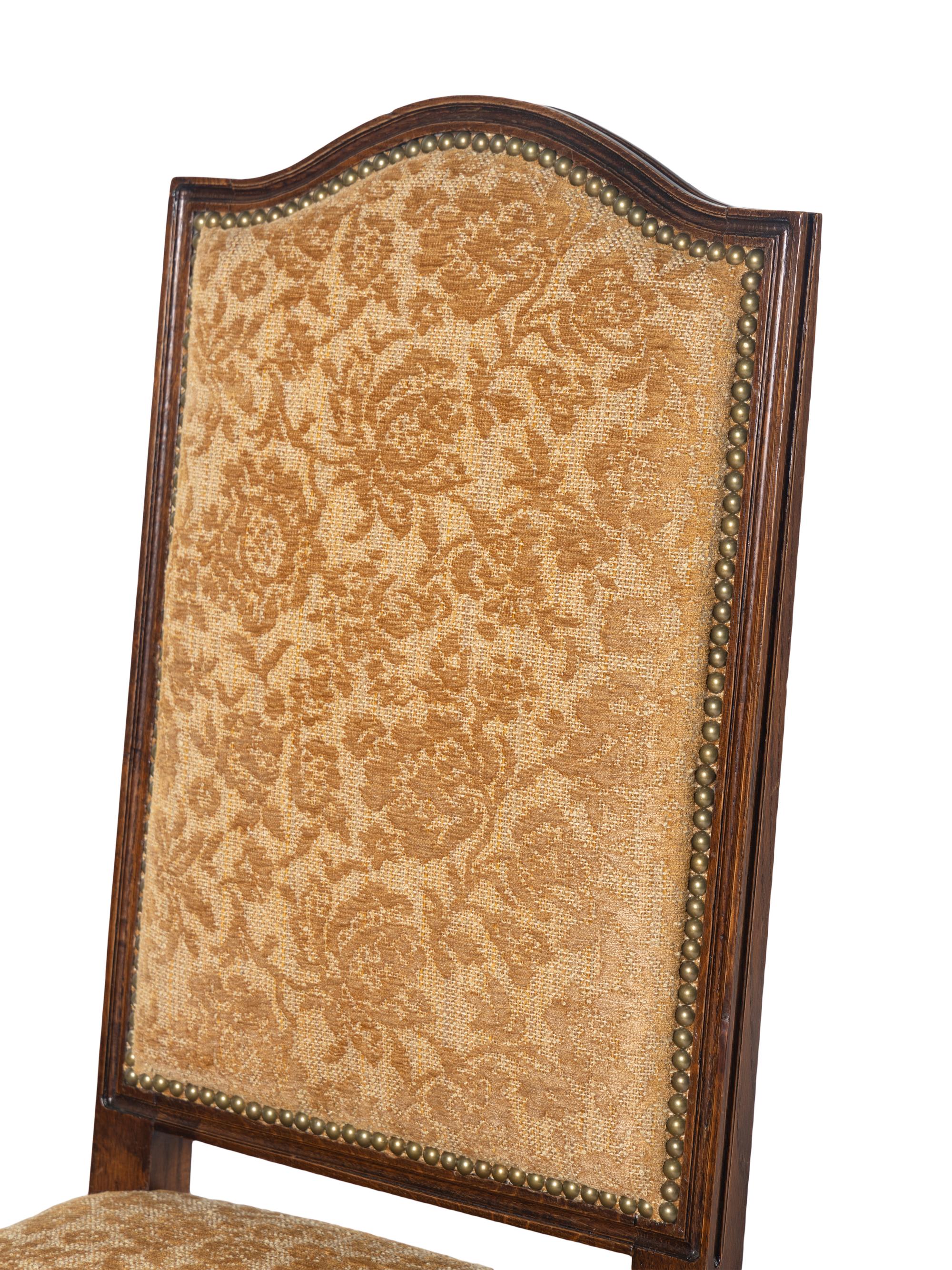 Renaissance Style Brocade Dining Chairs