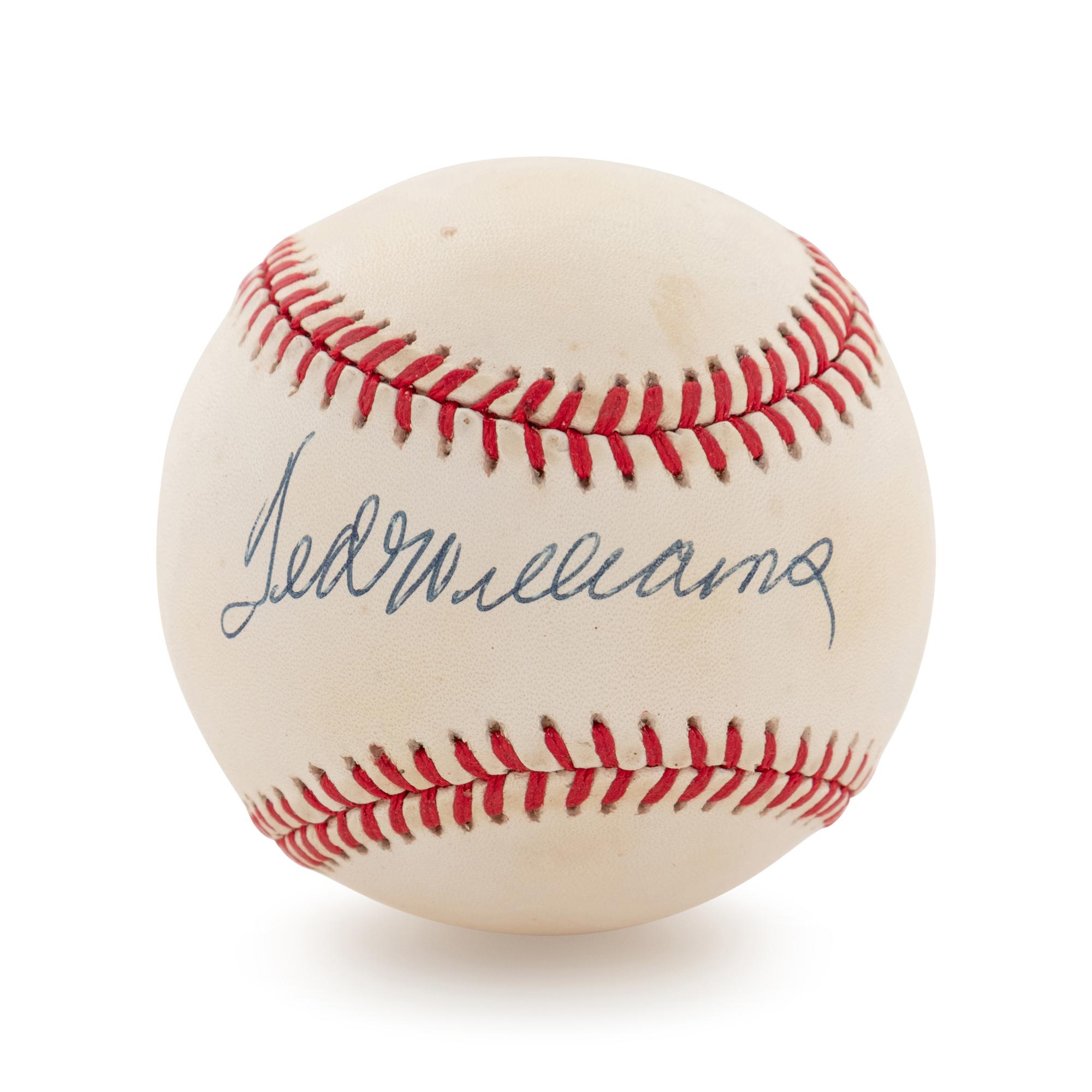 A Ted Williams Signed Baseball
