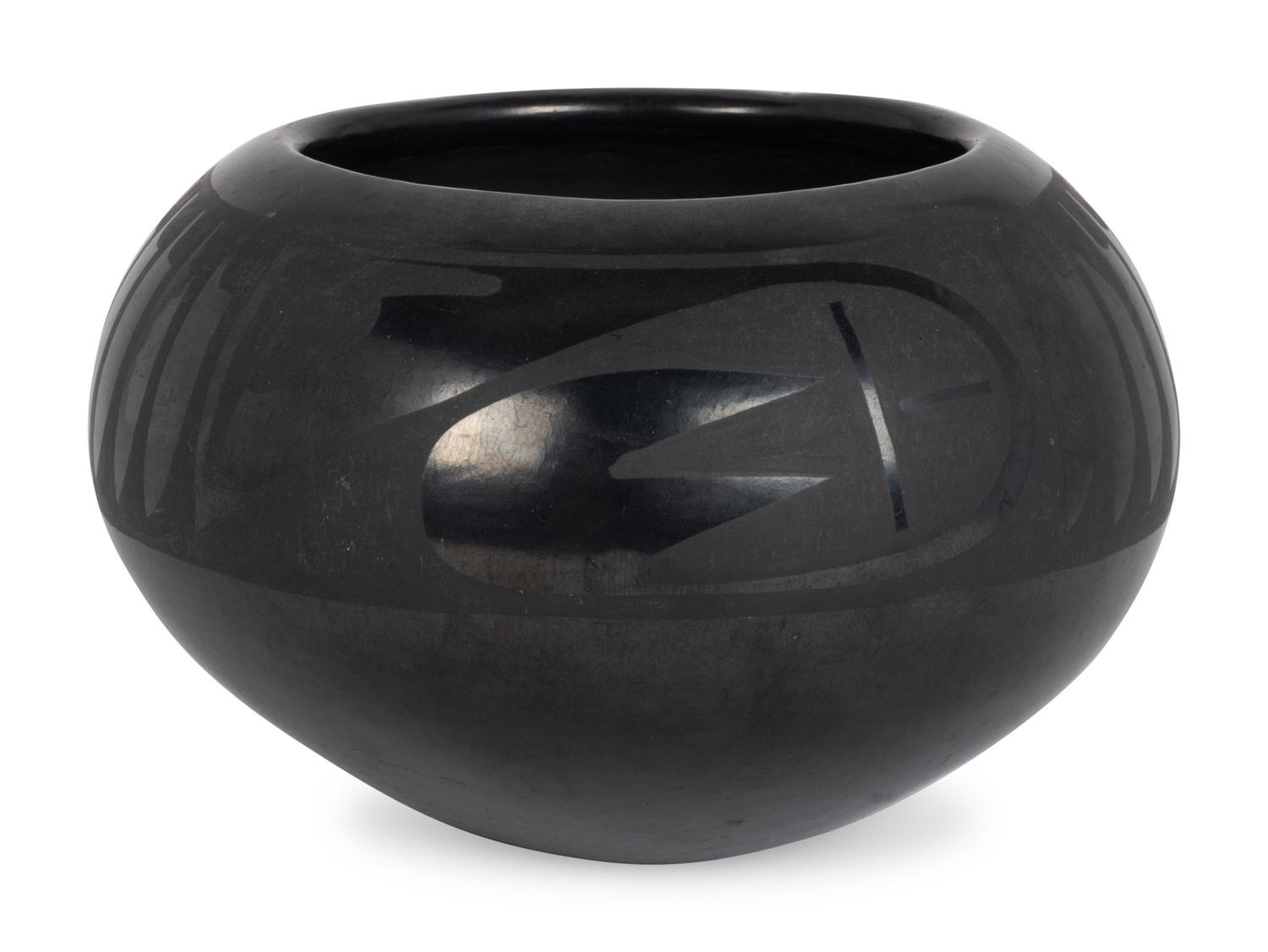 Blackware Pottery Jar 1943-1956