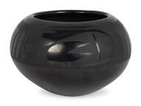 Blackware Pottery Jar 1943-1956