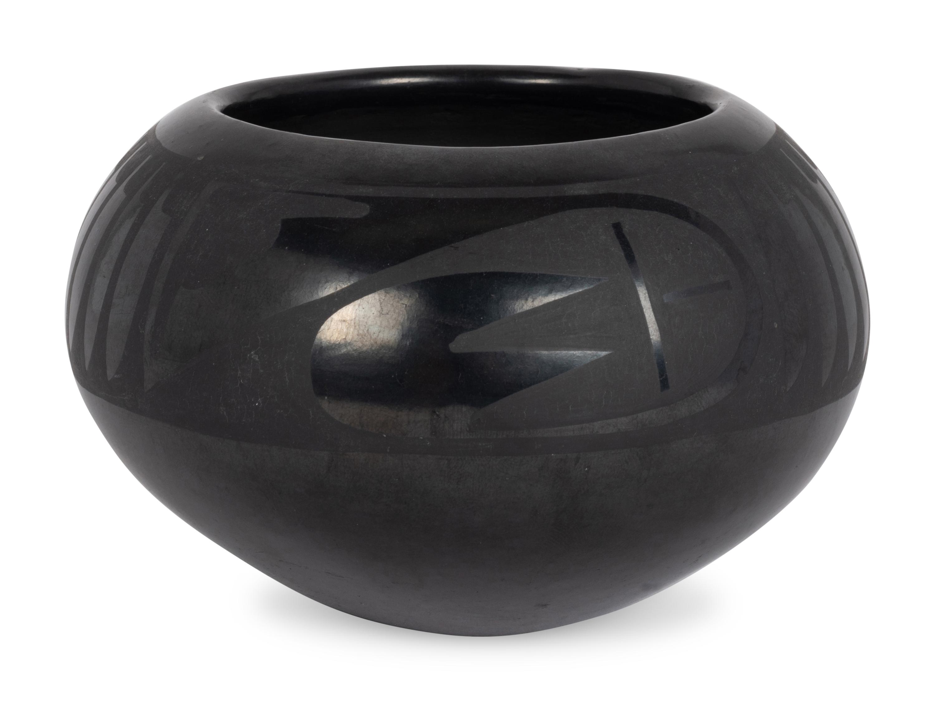 Blackware Pottery Jar 1943-1956