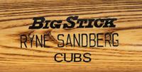 A Group of Ryne Sandberg and Andre Dawson Promotional Bats Gifted to Chicago Cubs Wrigley Field Head Scorekeeper,