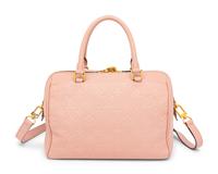 LOUIS VUITTON, PINK EMPREINTE SPEEDY BANDOULIERE 25 NM