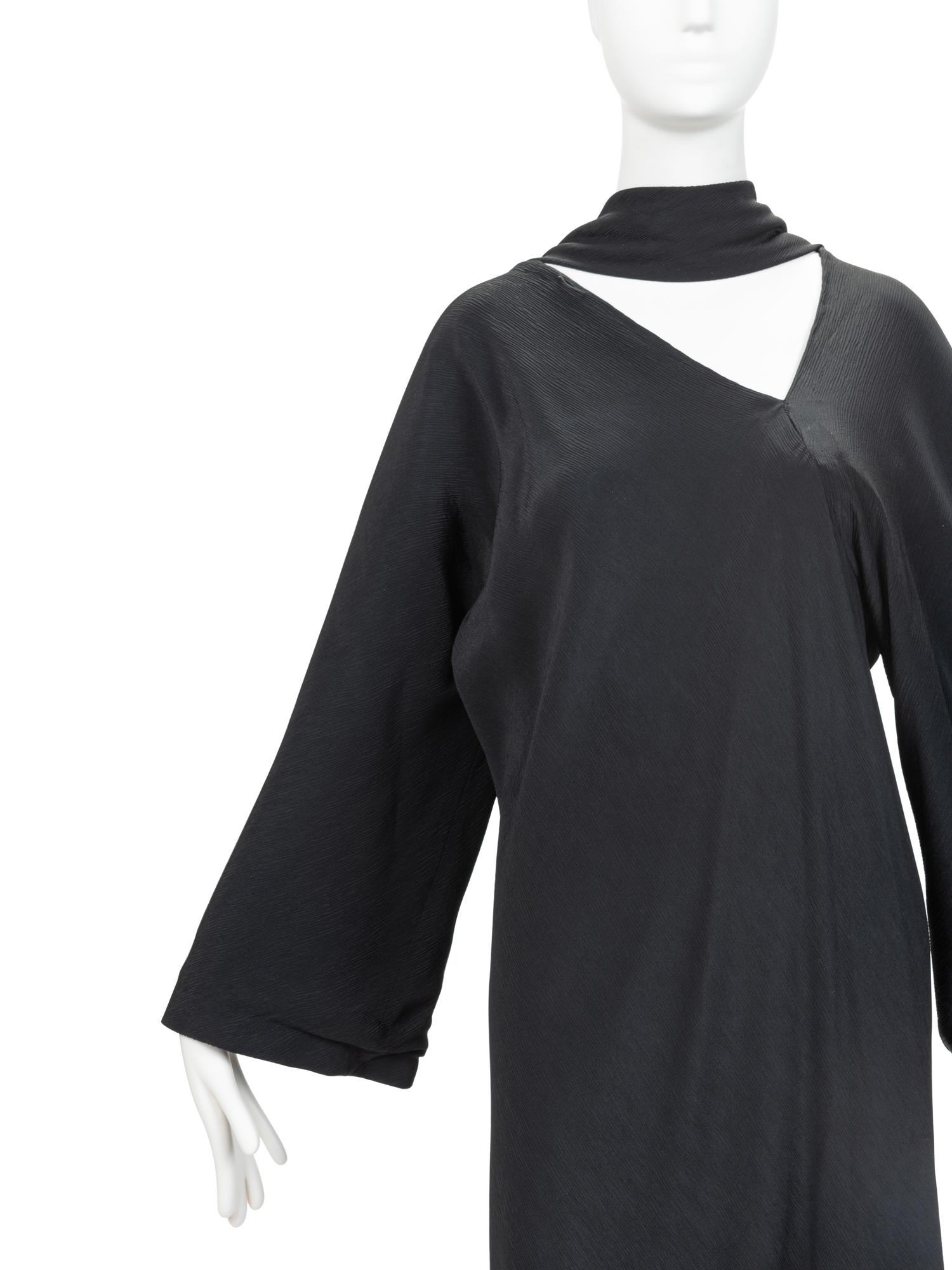 Halston "Single Seam" Black Dress, 1976