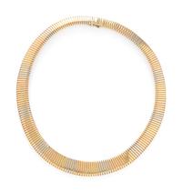 TRICOLOR GOLD TUBOGAS NECKLACE