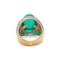 COLOMBIAN EMERALD AND DIAMOND RING