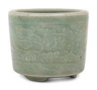 Three Chinese Porcelain Brushpots, Bitong