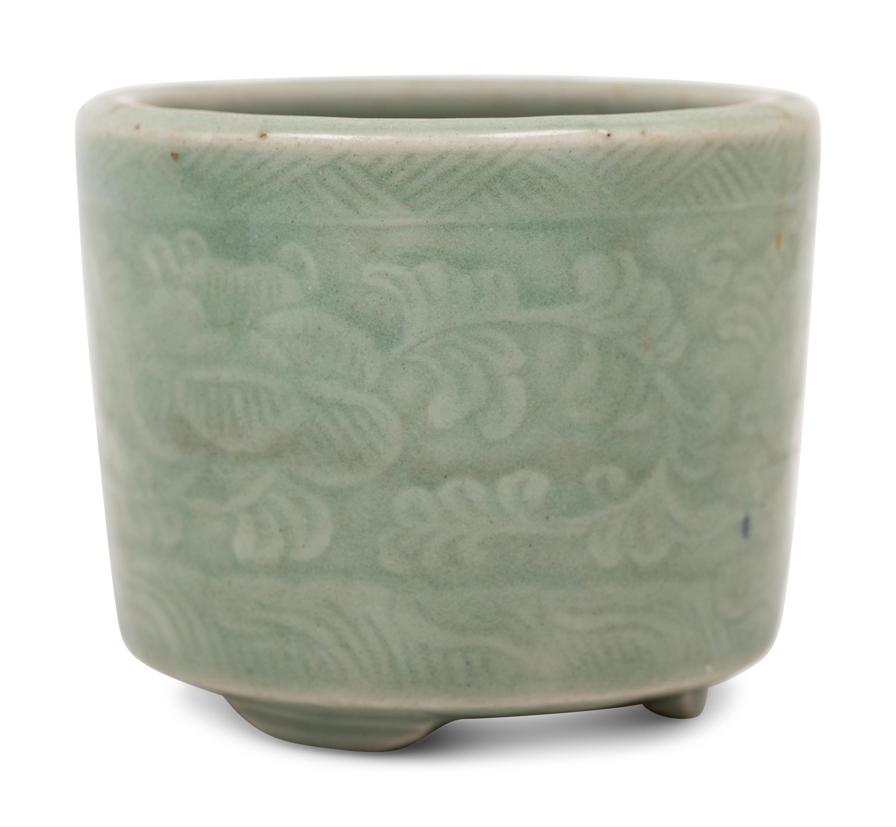 Three Chinese Porcelain Brushpots, Bitong