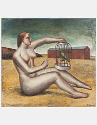 Woman with Birdcage, 1986