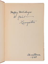 HUGHES, Langston, translator. GUILLÉN, Nicolás. Cuba Libre . Los Angeles: Anderson & Ritchie, The Ward Ritchie Press, 1948.
